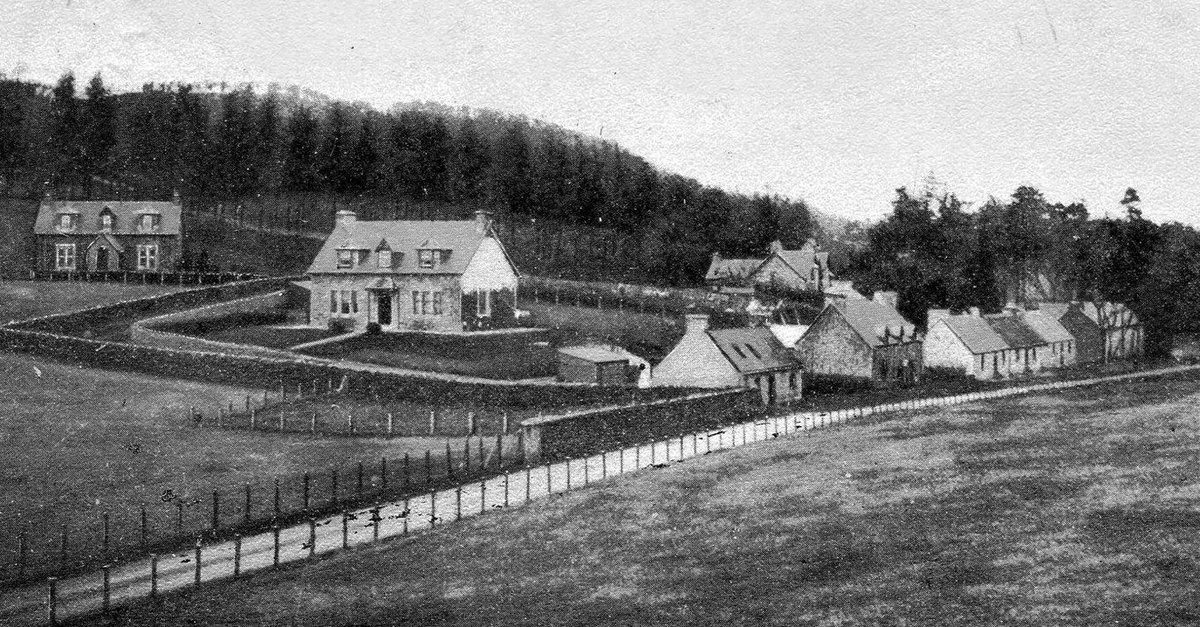 tourscotland's tweet photo. Old Tour #Scotland #Ancestry Travel Visit #Genealogy #Scottish Family #History Blog #photography of cottages in Lynchat near #Kingussie. Over the centuries Lynchat and its neighbouring townships became the ancestral homeland of #Clan #MacPherson https://t.co/SIf4xx6TuV https://t.co/M0yx115N9G