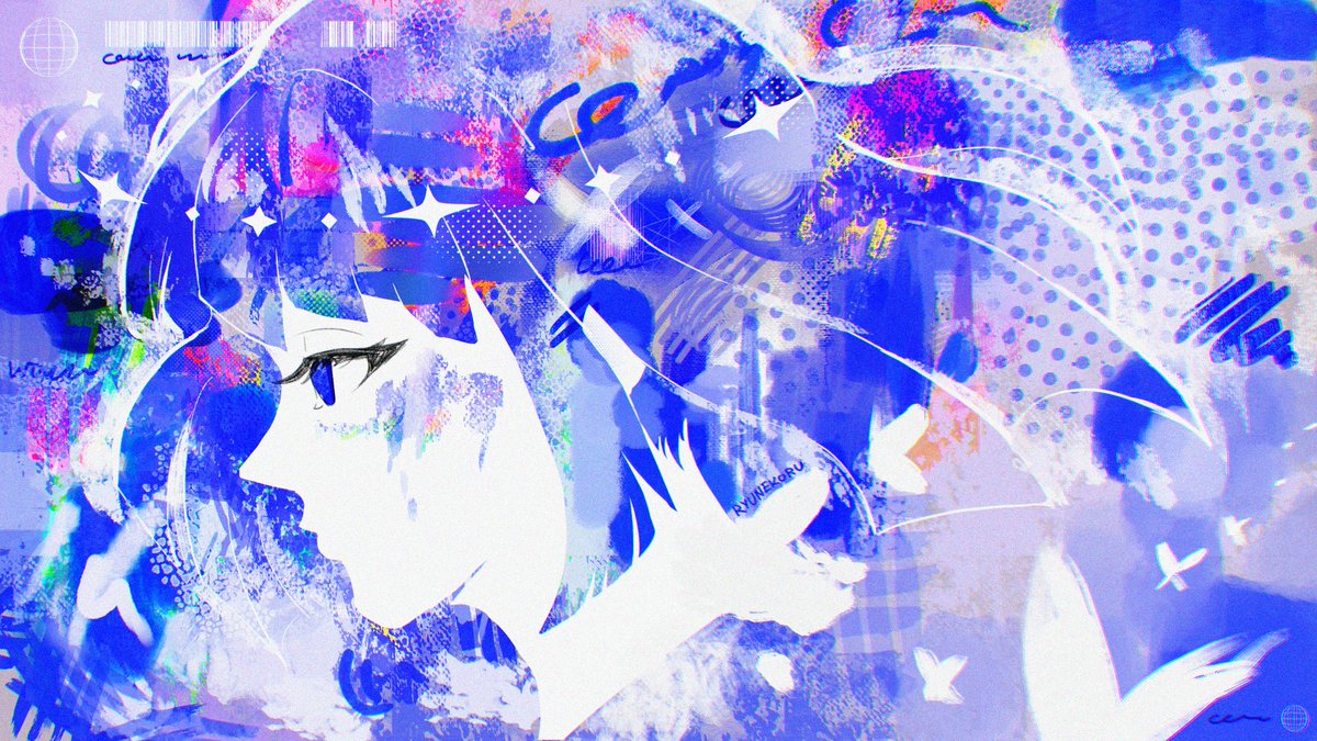 ryunekoru's tweet photo. I was organizing my CSP brushes and I ended up with a really pretty background https://t.co/UR1mu5gy2Z