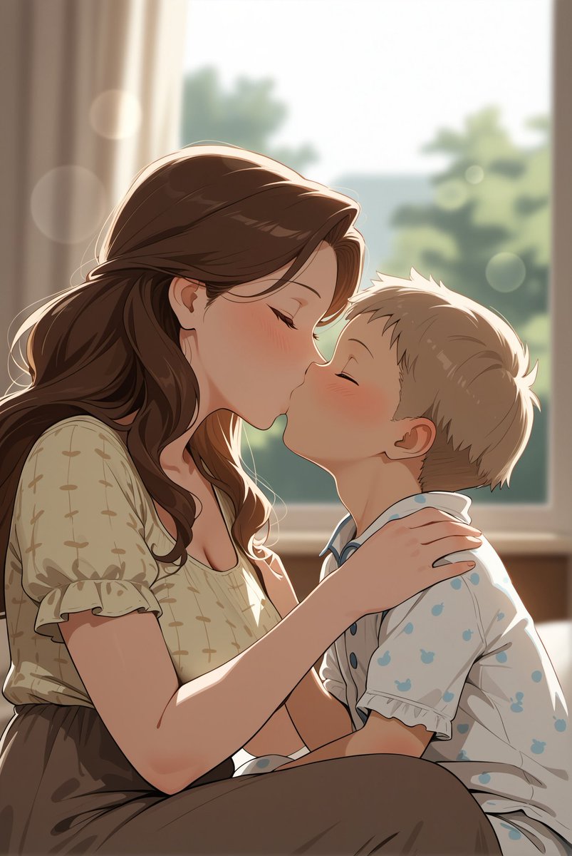 aianimemilf's tweet photo. おはようございます！
ママからのキスでお目覚め！ https://t.co/QPxlqjKrpP