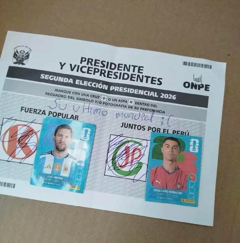 Bardopacotilla's tweet photo. Mi gente de Perú voten sabiamente 🗣️ https://t.co/fbgmymFLjN