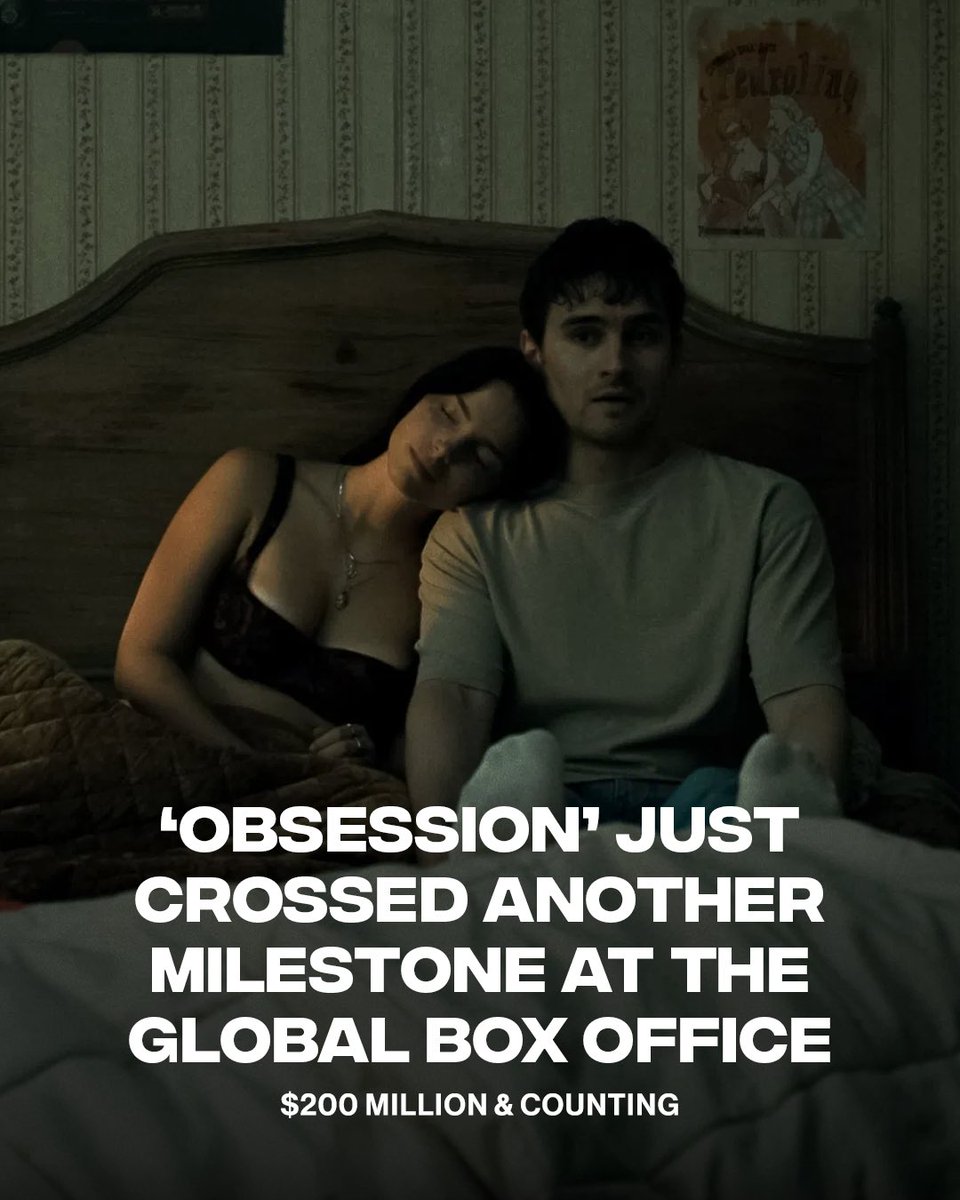 Complex's tweet photo. Nah cause flipping $750k to $200M is wild 🤯

‘OBSESSION’ just officially surpassed $200M worldwide, transforming from a modestly budgeted production into a bona fide box office phenomenon. Audiences continue to show up in droves, the film is quickly carving out a place among the most profitable low budget releases ever.