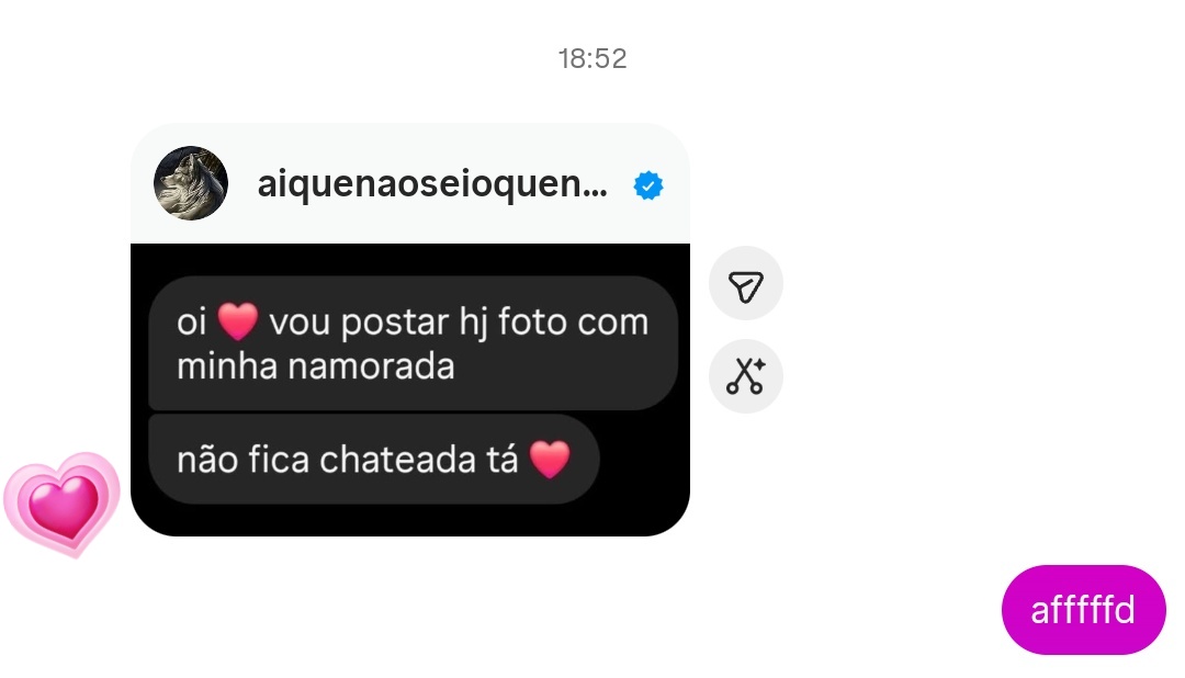 crowroadx's tweet photo. não to valendo nada pros meus afetos https://t.co/28oD68pFLp