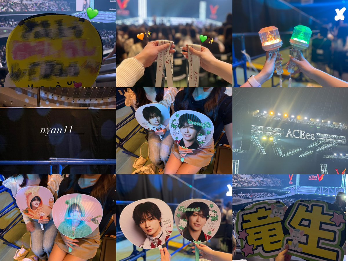 nyan11___'s tweet photo. せいせい見つけてくれてありがとう💚✨

 #ACEesArenaTour2026V in愛知 https://t.co/259gpukAl4