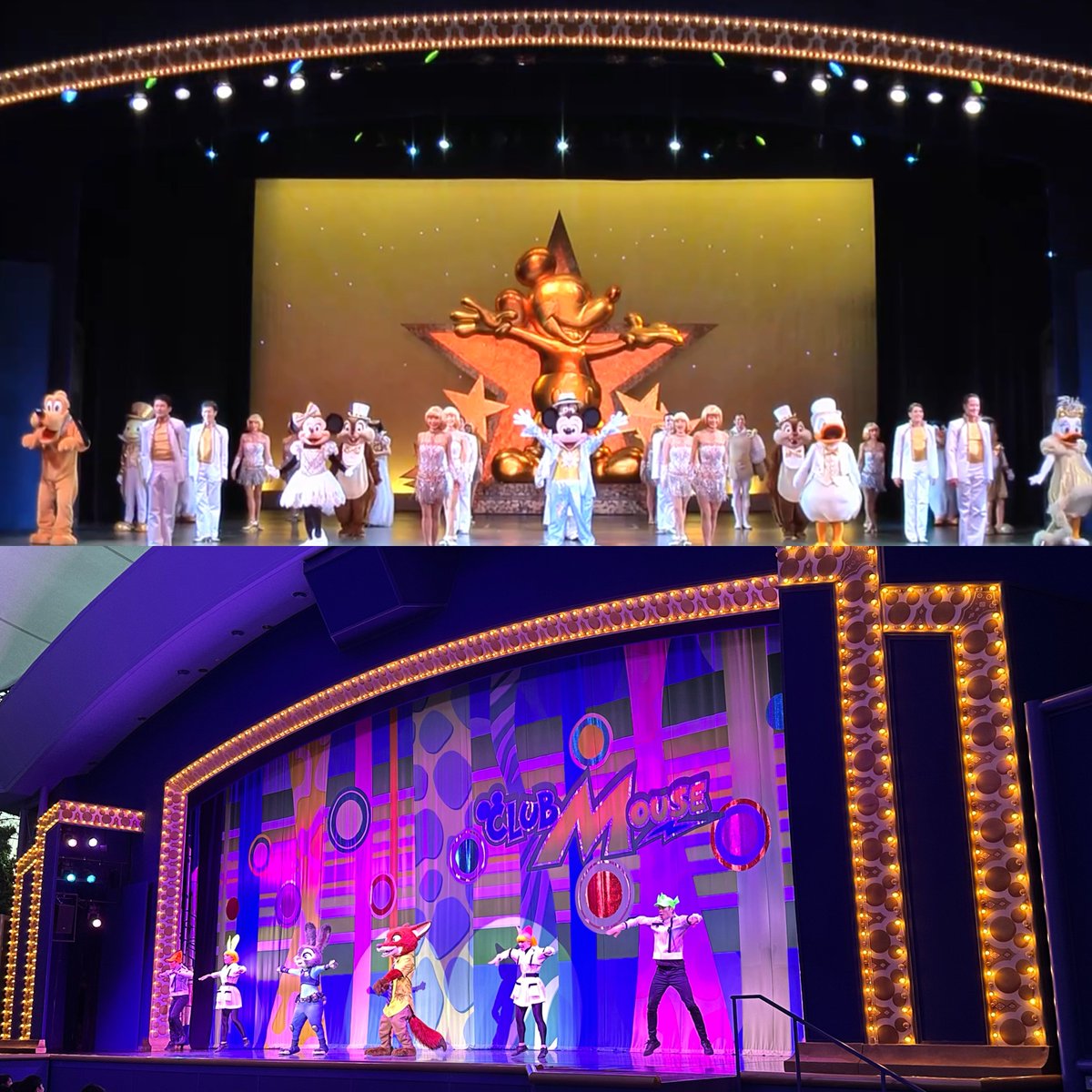 tdr_history's tweet photo. リハブ中のショーベース覗いたら、ステージのミッキー模様の光る額縁が無くなっていた...

ワンマンのフィナーレ、クラビのズトピで大活躍したキラキラ光る演出大好きだったよ😭 https://t.co/QmpFdgpjll