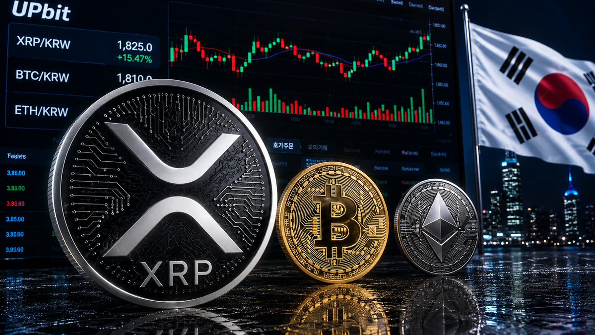 xrpfuturemilio's tweet photo. 🚨JUST IN: #XRP just flipped Bitcoin and Ethereum in 24-hour trading volume on Upbit, South Korea’s largest crypto exchange. 🇰🇷

Despite the broader market selloff, XRP continues showing strong retail demand and trading activity. https://t.co/RQWTa71jaE