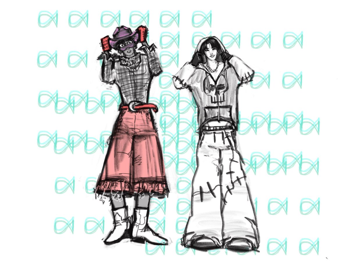 disorderedgames's tweet photo. A #MATZ and #EESS outfit swap
#ateezfanart #onewayexe https://t.co/8CTPj3FHhy
