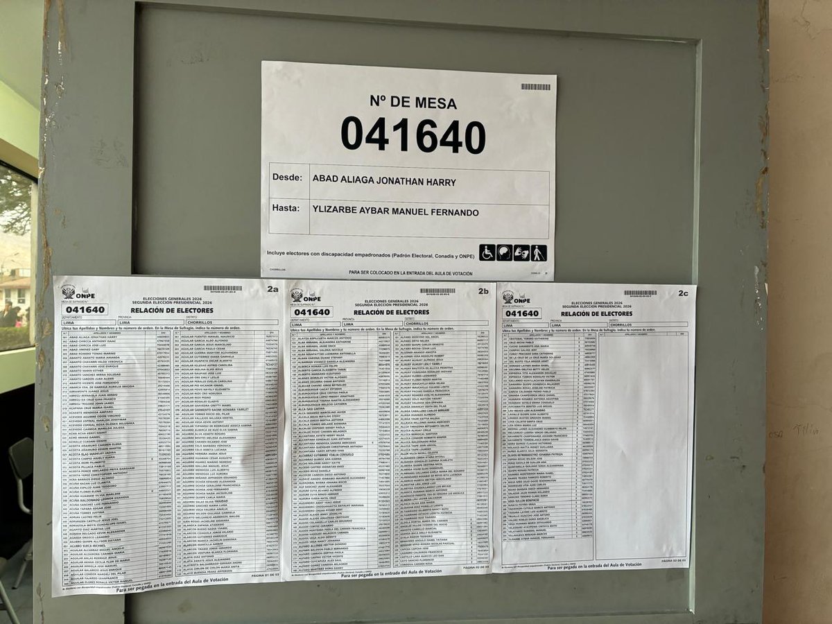 odelectoral's tweet photo. Institución Educativa 6085 Brigida Silva de Ochoa. 
Distrito Chorrillos:

25 Mesas de sufragio 
7.354 electores/as habilitados/as para votar.
Con Tecnología Convencional

Mesa de sufragio para personas con discapacidad que se han registrado oportunamente en CONADIS, RENIEC y ONPE https://t.co/JERoSfIPfD