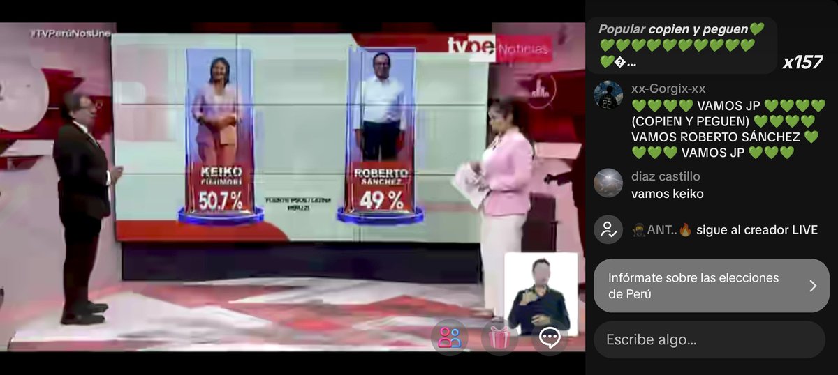 TlvKrina's tweet photo. Primeros resultados a boca de urna 😱😱😱😱😱 https://t.co/AKrzHmCPrv