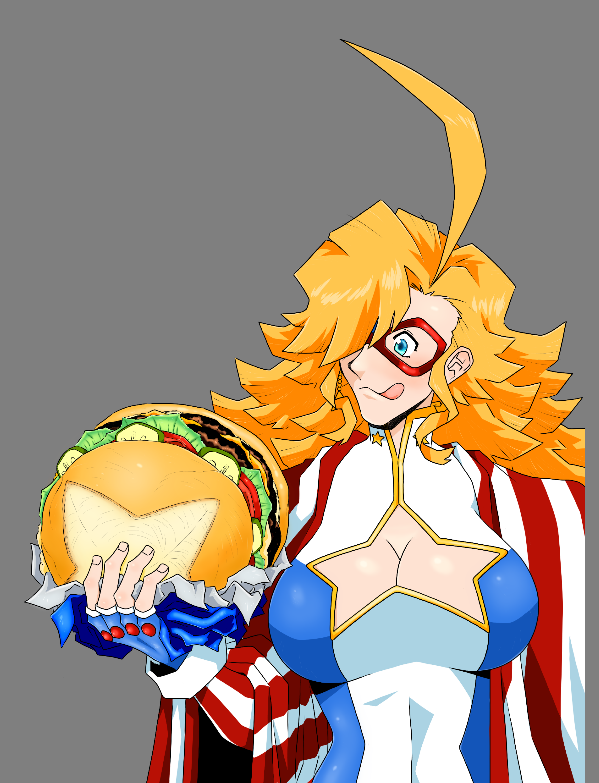 themoealmighty's tweet photo. Behold... The Giga-Burger.

#KamenAmerica https://t.co/4F349e3LSl
