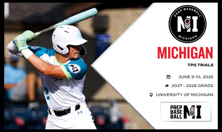 Isaiah_tim1's tweet photo. @PrepBaseballMI @GVSUBaseball @DU_BSBALL @MSUBaseball @WMUBaseball 
I am super excited to attend and showcase my skills at the Michigan Prep Baseball trials games at UofM this week! https://t.co/h3jDybFR7m