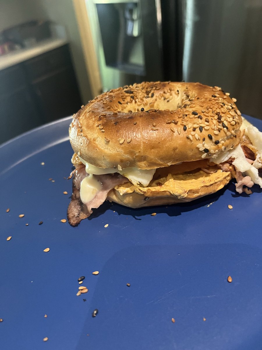 UniversityEqu's tweet photo. Been in a bagel sandwich kick this weekend https://t.co/bUrAjMG8J8