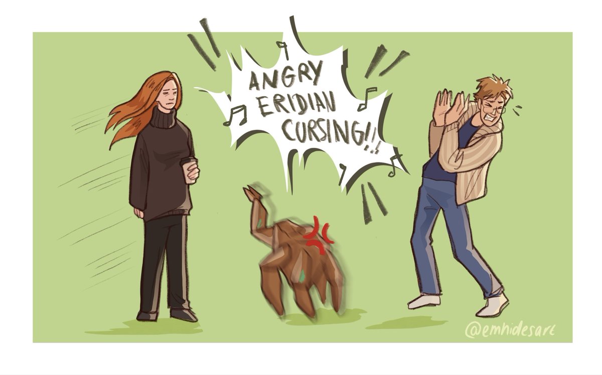 emhidesart's tweet photo. (1/2) Rocky meets Eva Stratt, what could go wrong? #projecthailmary #fanart https://t.co/avfOklOm3x