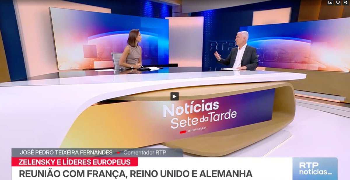 JPTFe's tweet photo. Na RTP Notícias de 7 / Junho / 2026, https://t.co/vT55DNivWq. A guerra na Ucrânia, o impasse nas negociações EUA-Irão e o continuar da guerra no Líbano apesar do (teórico) cessar-fogo, em análise com a jornalista Beatriz Veloso. https://t.co/RItIgXYiSg
