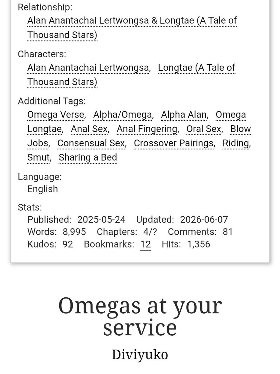 Diviyuko's tweet photo. Chapter 4 of "Omegas at your service" is out !

Hope you will enjoy it ! 😊😊😊

https://t.co/xENNTPmdWP https://t.co/eHAHXC6339