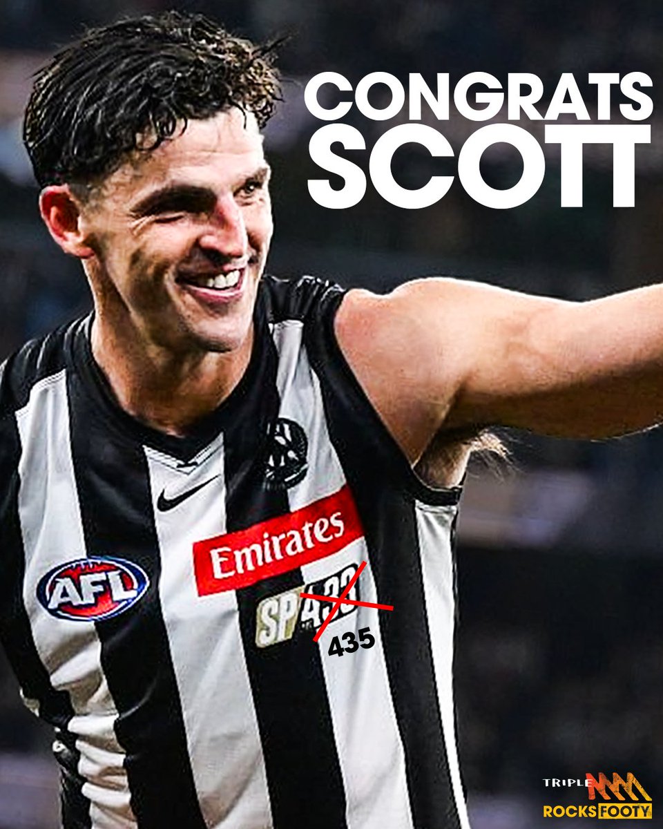 triplemfooty's tweet photo. History will be made today at the MCG with Scott Pendlebury playing his 435th AFL game, breaking the all-time games record for the third time in his career. Congratulations Pendles 👏 https://t.co/yV1VLHVYTC