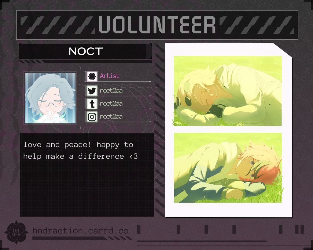 HNDRAction's tweet photo. VOLUNTEER SPOTLIGHT 🍉✨

If you're hoping for a piece as breathtaking as our next visual artist, Noct, is capable of, please consider supporting our campaign! 

TWT: @noct2aa
TUMBLR: @/noct2aa
IG: @/noct2aa_

https://t.co/F45aPEND5r https://t.co/nlRZ0J0UkW