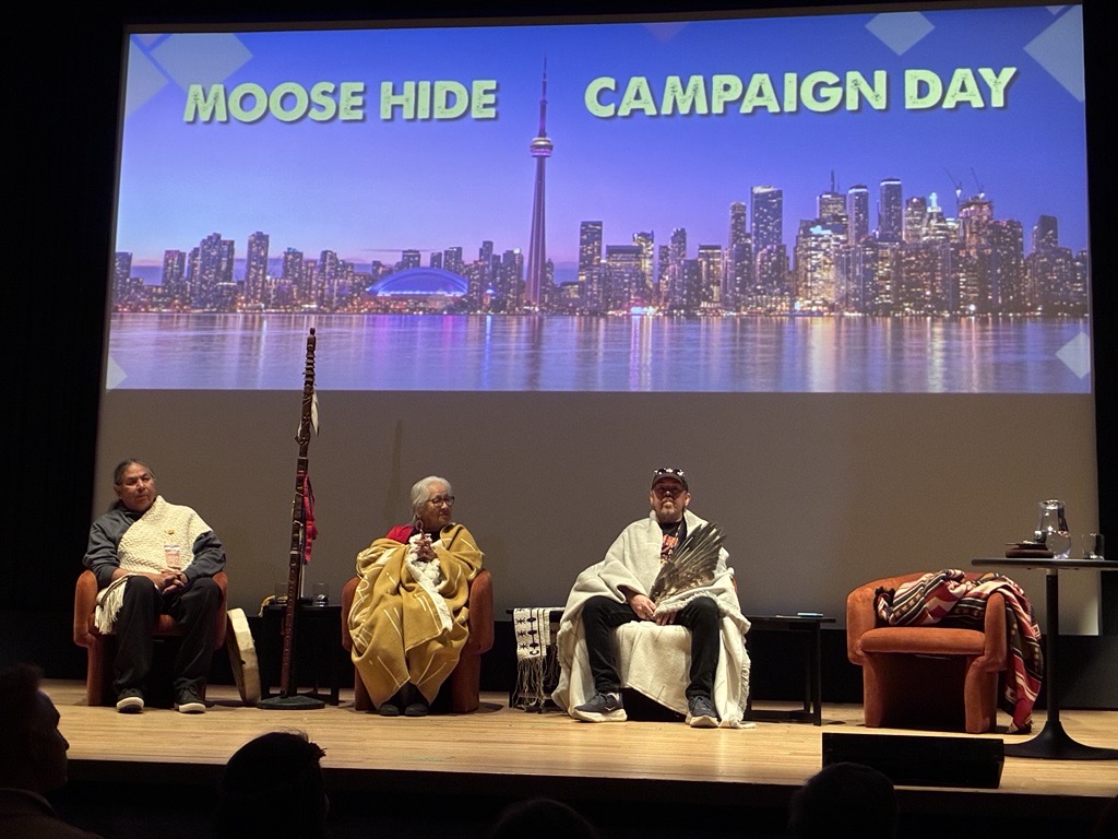 JeffMucha's tweet photo. On Moose Hide Campaign Day, Team BMO proudly supported the Rally to End Violence. 

This was a meaningful moment of people from across Canada coming together to stand against violence toward women and children and commit to practical action on reconciliation. 

#ProudToWorkAtBMO https://t.co/64bHTPkDi1