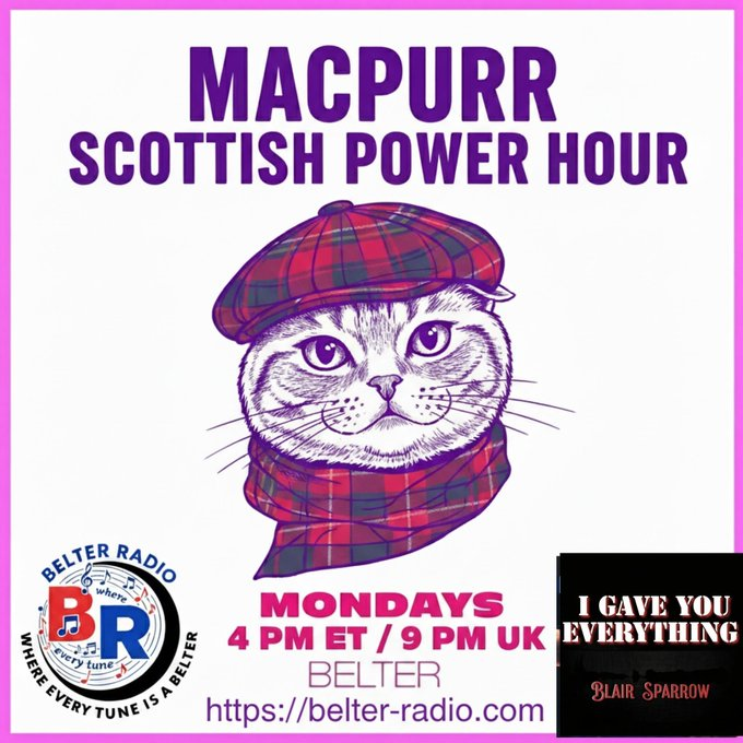 BelterRadio's tweet photo. @BlairSparr53517 @BurkePR__ @THEPURPLEDOVES @thekindmachine Airing:
@theevesmusic
Bruach 
The Real McKenzies
@connorfyfe_
REKKR
 Kelowna
@Delerium65 https://t.co/EaF64fpHWY