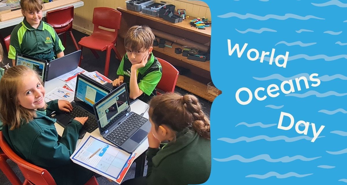 CodeClubAus's tweet photo. ๐๐ Dive into coding this World Oceans Day! ๐๐
In our Deep Sea Sushi project, young coders create an underwater adventure filled with sea creatures, movement and creativity.
https://t.co/Z7DO1uy1VD
#WorldOceansDay #getkidscoding #STEMEducation #digitalmaking #Scratch https://t.co/p0wtLtkhtv