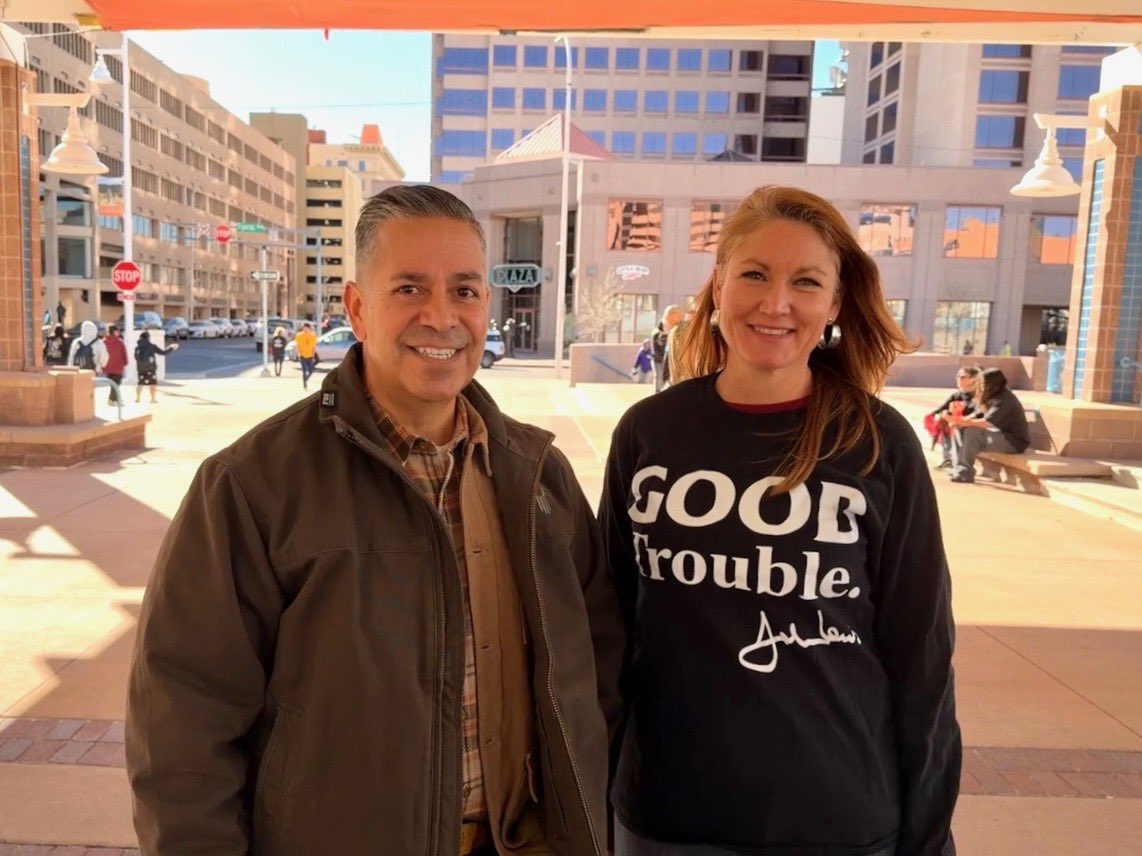 MelanieforNM's tweet photo. Happy Birthday Senator @benraylujan! It is a true joy serving the people of New Mexico alongside you.There’s no one we’d rather be in the fight with! 💪 https://t.co/4rCIXHOqVi