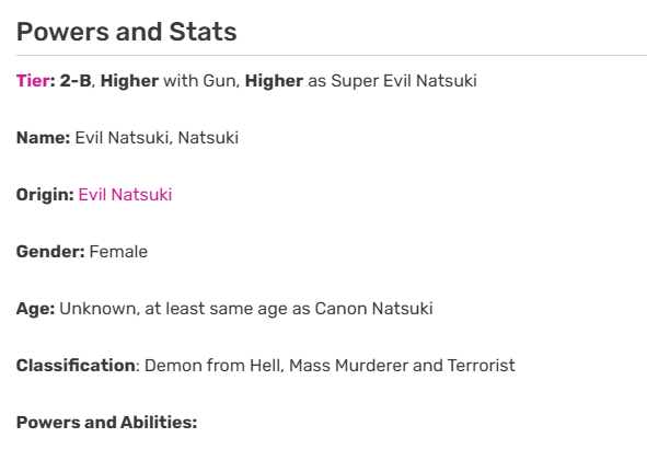 Evil Natsuki tweet media