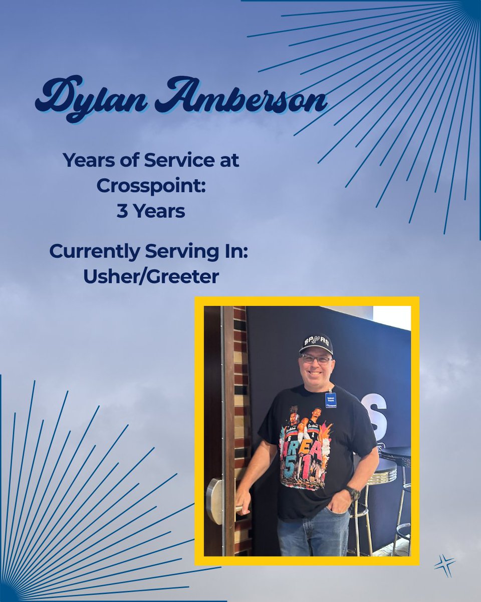 Crosspoint247's tweet photo. Dylan, thank you for serving on our Dream Team with such a willing attitude and joy filled passion! #crosspoint247 #dreamteam #jointhemission #spotlight #dreamteamspotlight #volunteer https://t.co/1ViMXJ7UY4