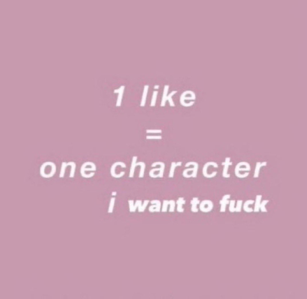 TheFemRider's tweet photo. Rules are quite simple sweetie!
Give this a like, and I'll expose a character I would let fuck me ♡ https://t.co/9HebptHDVR