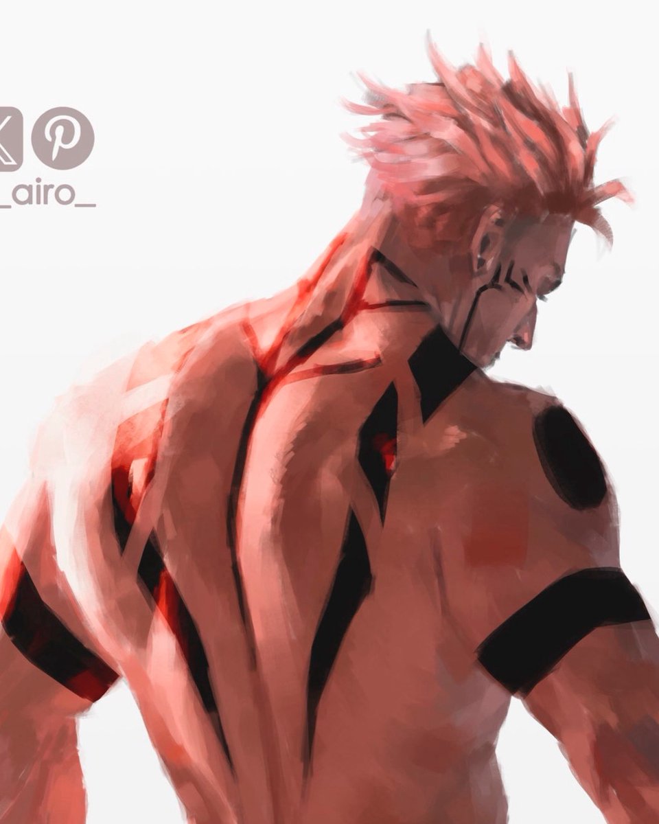mini_airo_'s tweet photo. Mmmmmmmm back #sukuna #JujutsuKaisen https://t.co/7KnQC9O6Gp