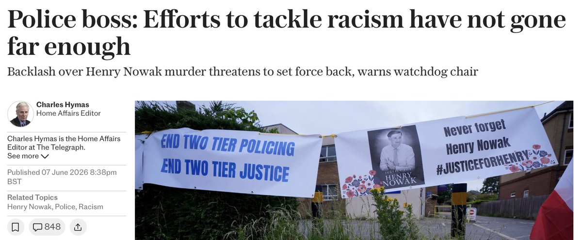 MsMelChen's tweet photo. Honestly I think this is the UK's last chance to act like a serious country:

Purge the DEI poison from the police. Sack every race-obsessed ideologue who got Henry Nowak killed. Abolish that diversity watchdog and every quango spreading this garbage. 

Bury this toxic cult once and for all