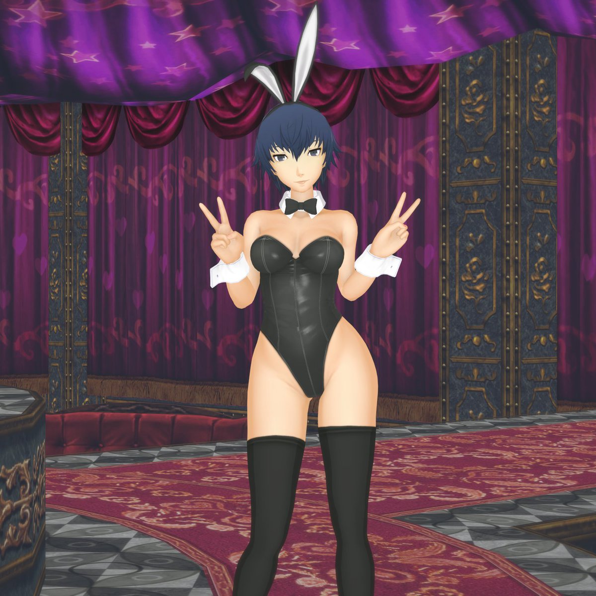Valwinoz's tweet photo. Happy Persona 4 revival Here Bunny Naoto Shirogane https://t.co/24PLIkheky