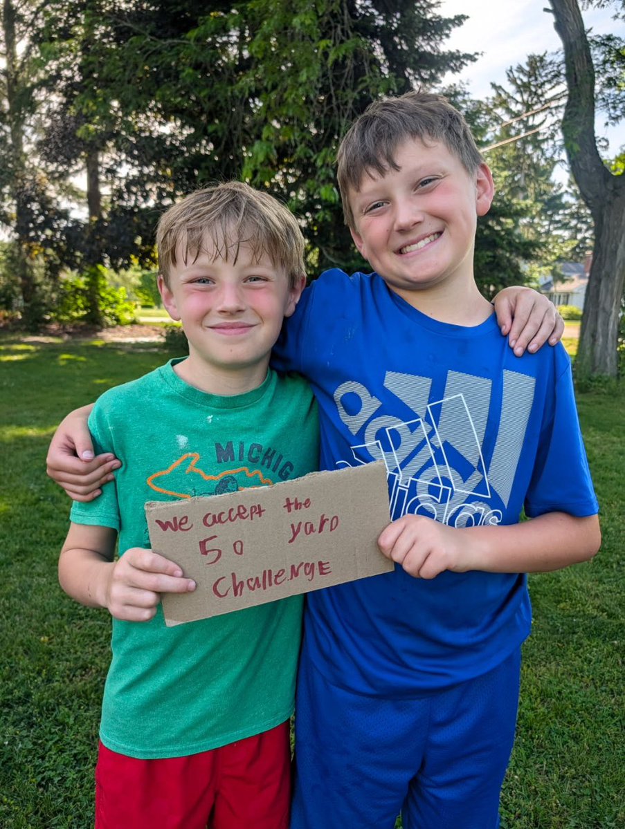 iamrodneysmith's tweet photo. Family, help me give a BIG welcome to Colton &amp; Declan of Spring Arbor,Michigan. These two amazing young leaders have stepped up to take on the 50 Yard Challenge, committing to mow 50 FREE lawns for the elderly, disabled, single parents, and veterans in their community. https://t.co/lSoahwmqZA