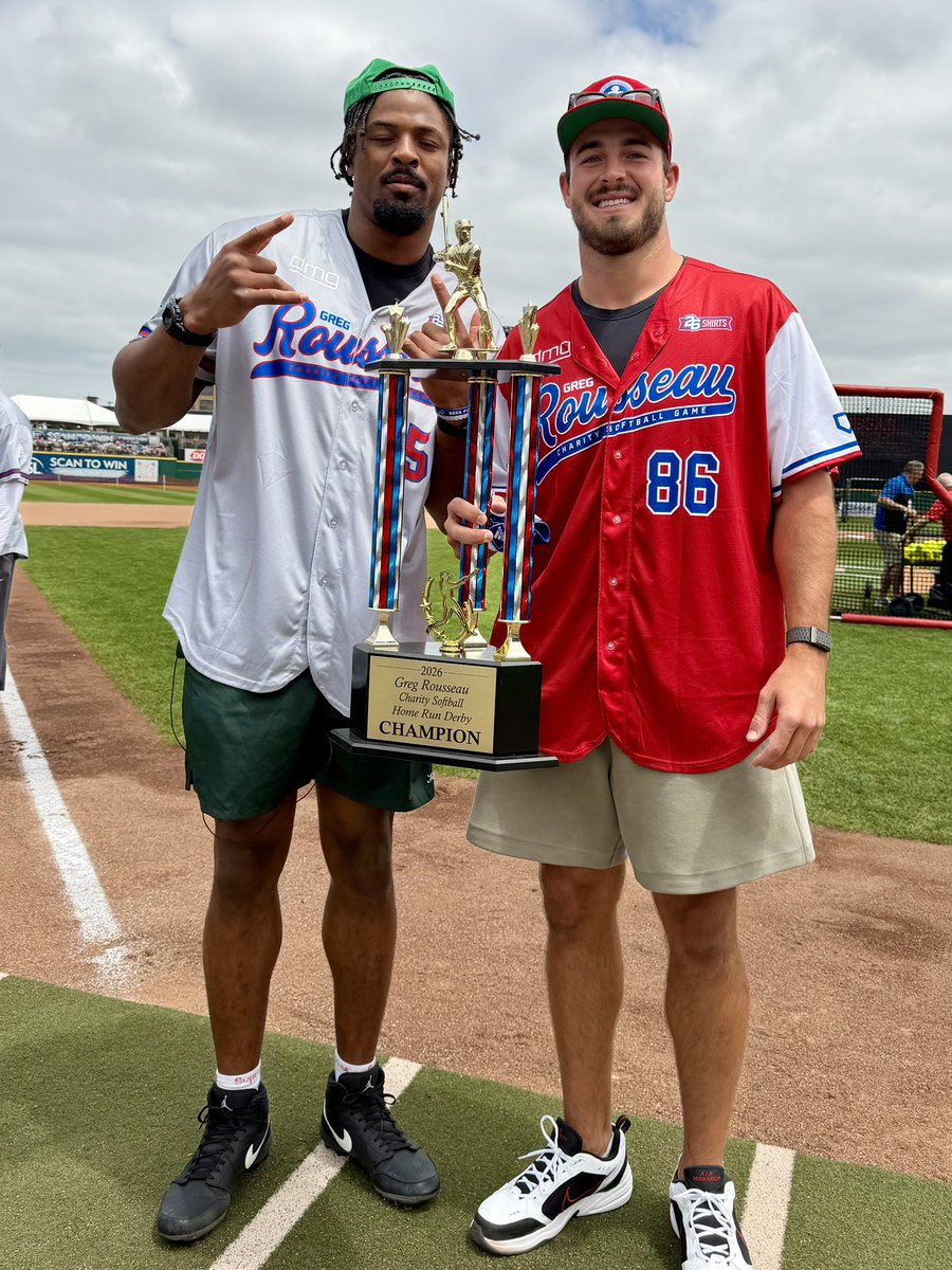 SalSports's tweet photo. Dalton Kincaid is the 2026 Greg Rousseau softball game Home Run Derby Champion. 

Then he hit four home runs in the game! 👀 https://t.co/8Hj0HqI1At