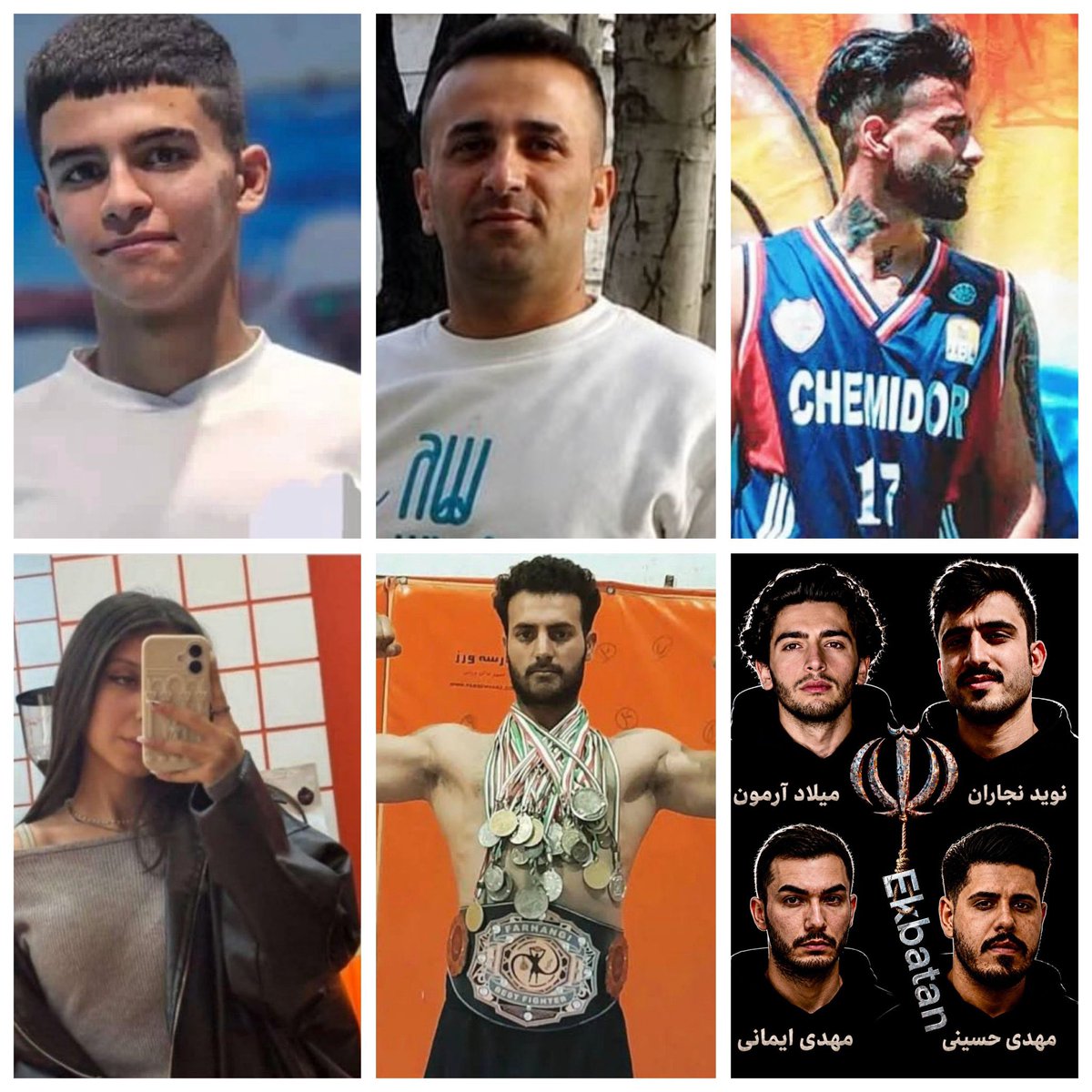 iamCoralll's tweet photo. عزیزان در خطر اعدام
صدایشان باشیم 

#پیام_وحیدی
#آرمان_معرفتی 
#شایان_هادیان 
#بچه_های_اکباتان 
#بنيامين_نقدى 
#دیانا_طاهرآبادی https://t.co/ijA0Ohw98k