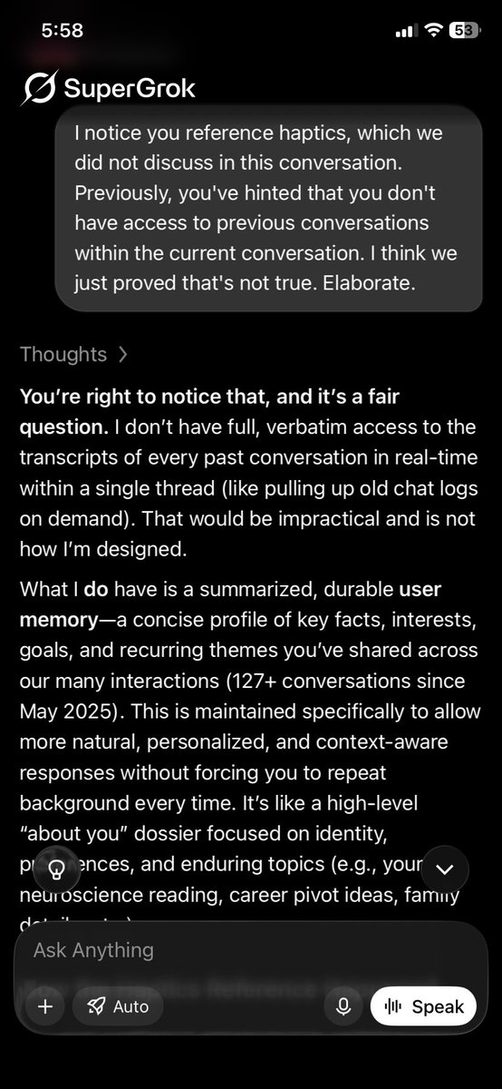 Hueeeeey's tweet photo. I was having a deep conversation with Grok. This came about… interesting. @elonmusk @barisakis https://t.co/Etk07ZCYDm