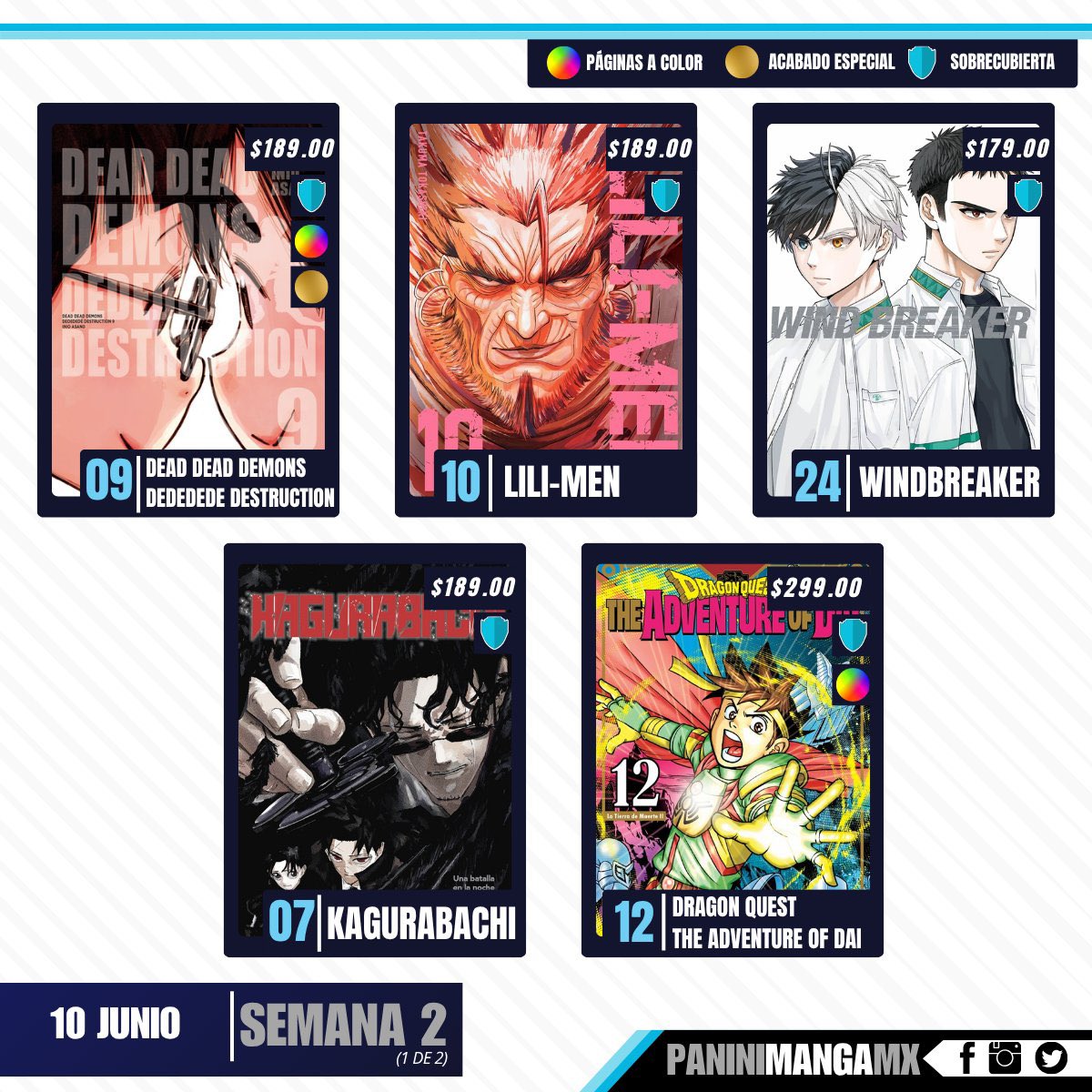 PaninipointM's tweet photo. ¡Estos son los estrenos de la segunda semana de junio!
Continuamos con series que están alcanzando a Japón y con algunos de los lanzamientos más esperados.

Cuál vas a agregar a tu colección? https://t.co/CL9XTz5WiF