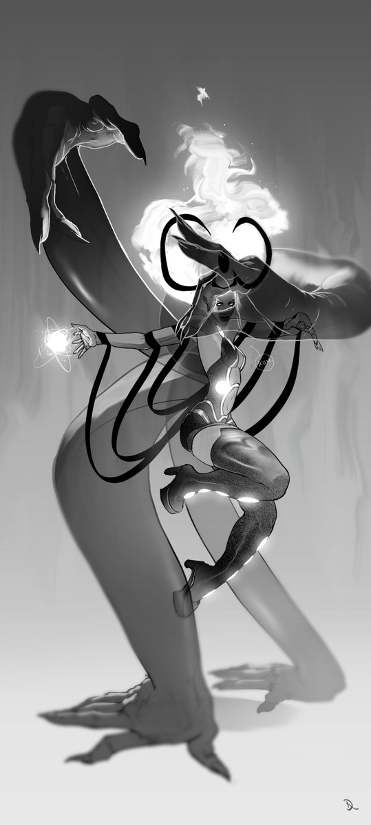 QuidProQuo_MWI's tweet photo. Shared by @AyodeleMurewa the Fully Transformed Black Vortex form of Storm piece by @Dotun_Ak  based on what we saw in Storm Earth's Mightiest Mutant #5

#OroroSpoilers #OroroMunroe #XMen https://t.co/zJ9LXzU9m5