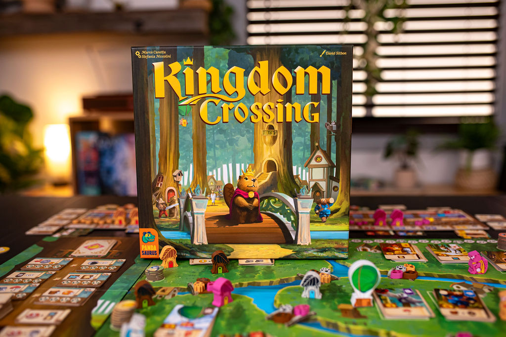 Pandasaurusgame's tweet photo. Between the wooden meeples and colorful game board, Kingdom Crossing is quite the eye catcher 😍

Catch this beauty at your local game store on August 5th or at Gen Con if you'll be there! https://t.co/XhnymRuSCe