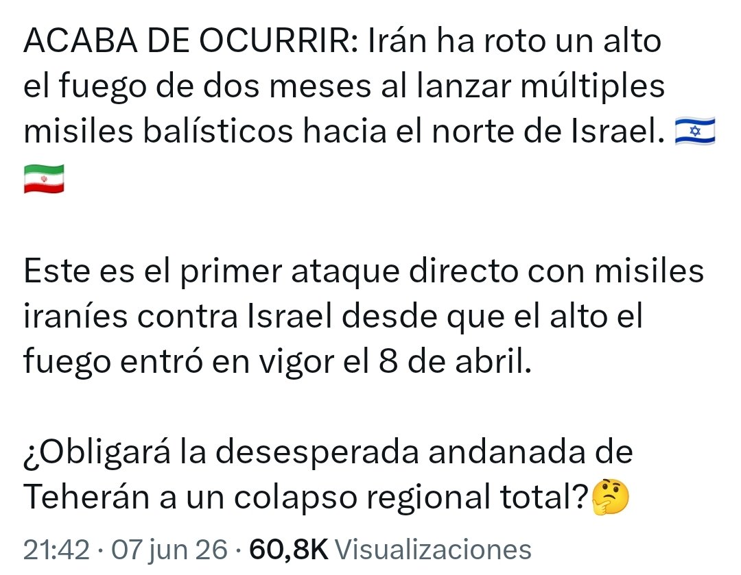 TEYGroup's tweet photo. La Guerra de #MedioOriente Explota Otra Vez ... 🥶🔥 #Gmk #StayAlert

https://t.co/MJjrhEqAUr https://t.co/tDqUYbfxcc