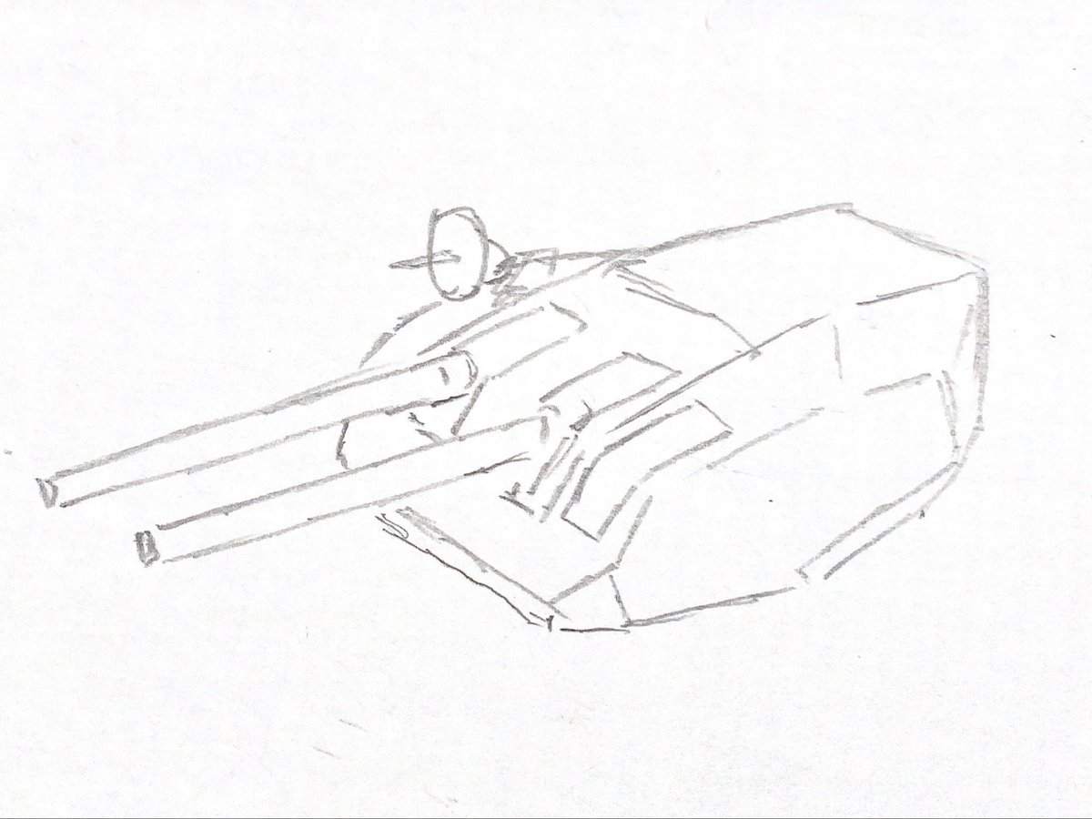 hayateED209's tweet photo. #RSBC 
5式12.7mm高角砲の雑なイメージ
あまり日本海軍らしくない気がする。

そもそもこいつ連装なのか https://t.co/K2EZTc4FA5