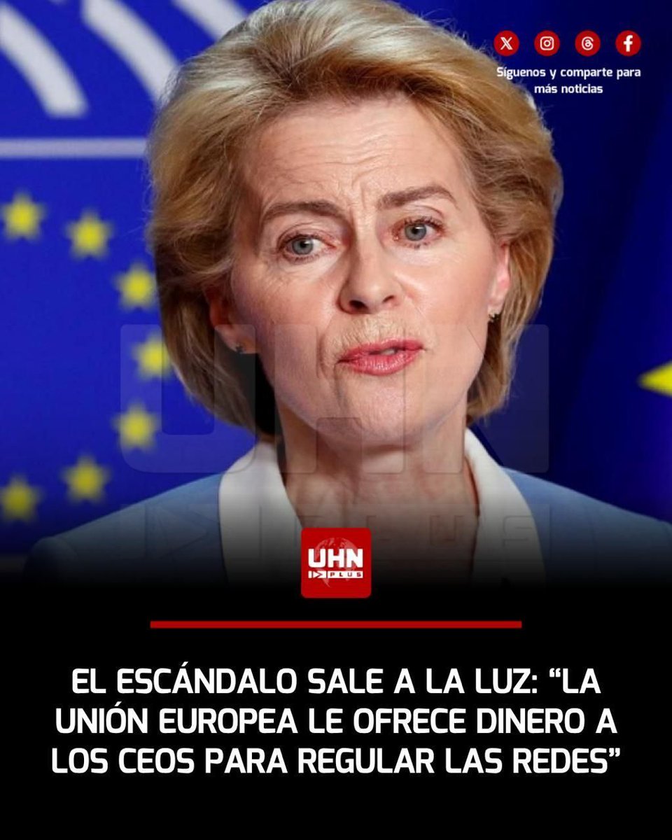 dejanirasilveir's tweet photo. Von der Leyen quiere censurar las Redes Sociales y leer nuestros mensajes ⚠️
¡Ella debe ser ARRESTADA! 
La sentencia que la CONDENA por OCULTAR los SMS y el CEO de Pfizer en sus apaños en la compra de dosis la pone en una situación insostenible de CORRUPCIÓN

🔥🔥🔥🔥☄️ https://t.co/9u1Hbw0FiA