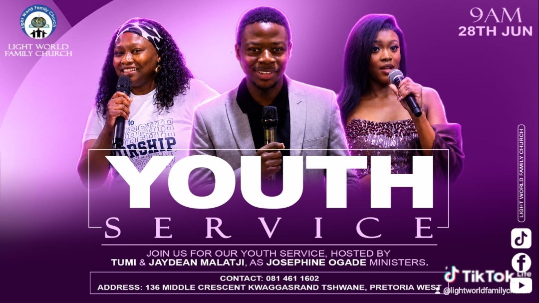 LighWorldFamily's tweet photo. YOUTH SERVICE YOU ARE SPECIALLY INVITED ❤️ https://t.co/w5tbZrKl6b
