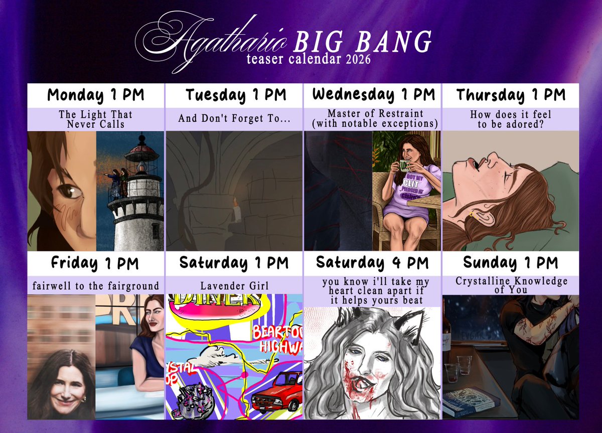 AgtharioBigBang's tweet photo. Thank you all for supporting our incredible authors and artists for the first week of reveals! Your enthusiasm has blown us away. Strap in and harness up because here are your teasers for Week 2 🪢✌️ https://t.co/syOFJsnQwC
