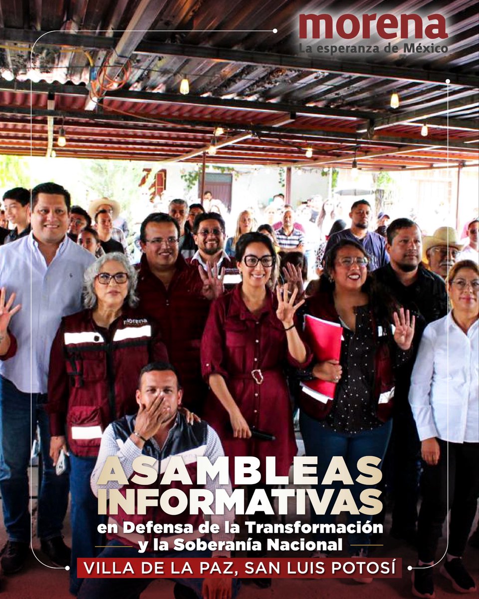 A_MontielR's tweet photo. La Transformación avanza cuando el pueblo participa.

Las Asambleas Informativas en Defensa de la Transformación y la Soberanía Nacional son un llamado a seguir construyendo juntas y juntos el futuro de México.

#PorLaSoberanía
#DefiendoLaSoberanía 
#HumanismoMexicano
#PrimeroLosPobres
