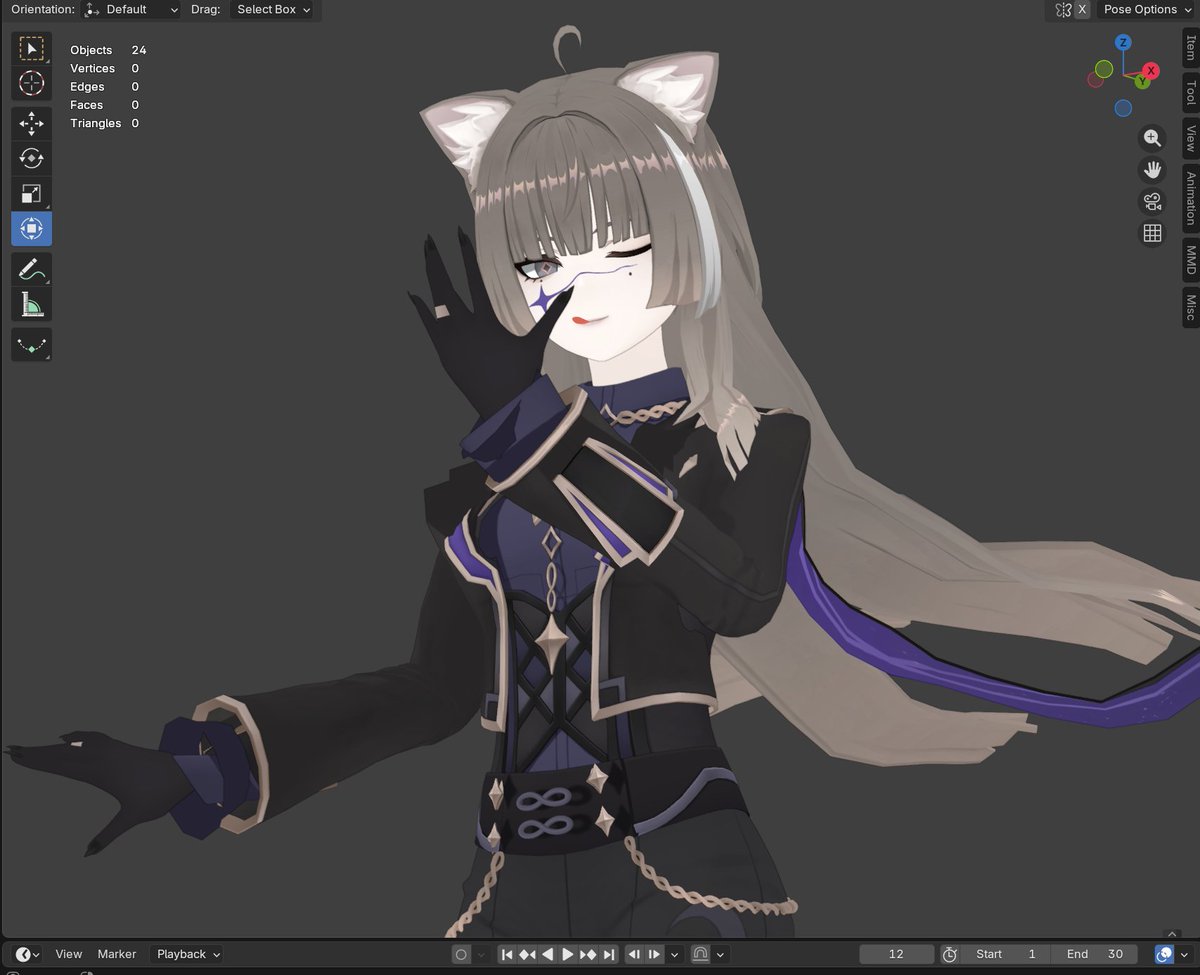 yrlkr's tweet photo. third day using blender, i made a skeleton :3
#genshinoc #urd
model © Dasbirb
rigging by me https://t.co/0A9lg2ebmR