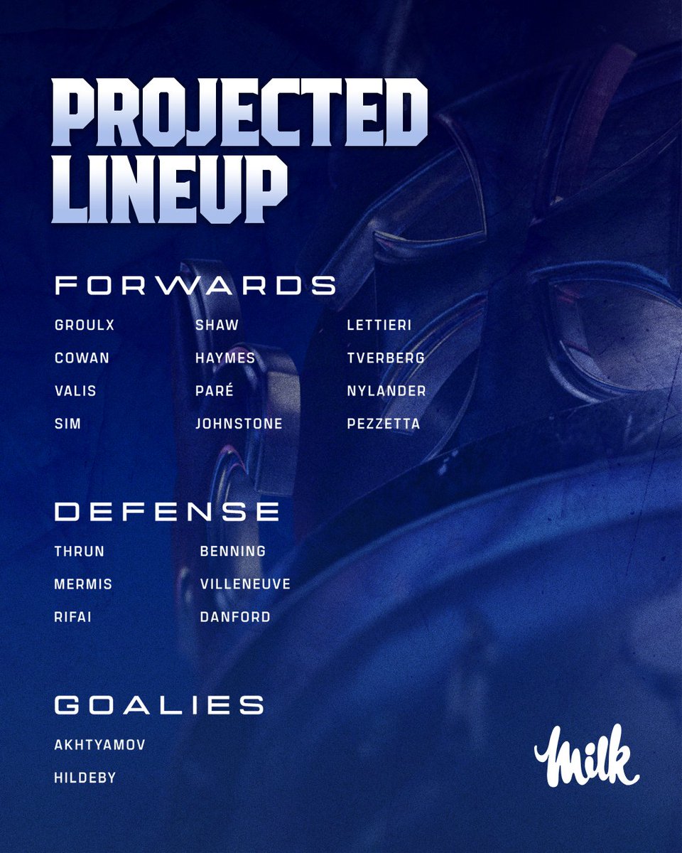 TorontoMarlies's tweet photo. Game 6️⃣ Lineup | @OntarioDairy

Watch LIVE: https://t.co/1INeI2otM4 https://t.co/CXuS8QVjp3