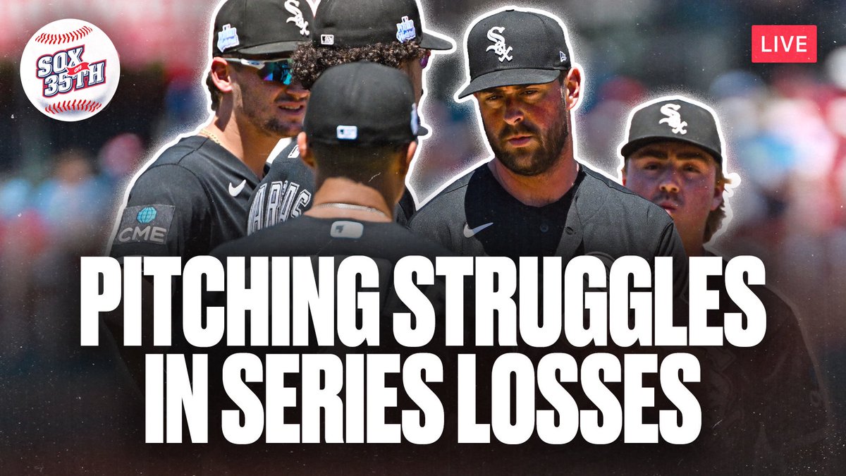 SoxOn35th's tweet photo. We will be LIVE at 7 PM CT over on YouTube for our weekly podcast episode!

Come chat Sox with us as we try to make sense of some pitching struggles against MIN and PHI.

🔗: https://t.co/tKexwrZF0m https://t.co/XV02vWbR1e