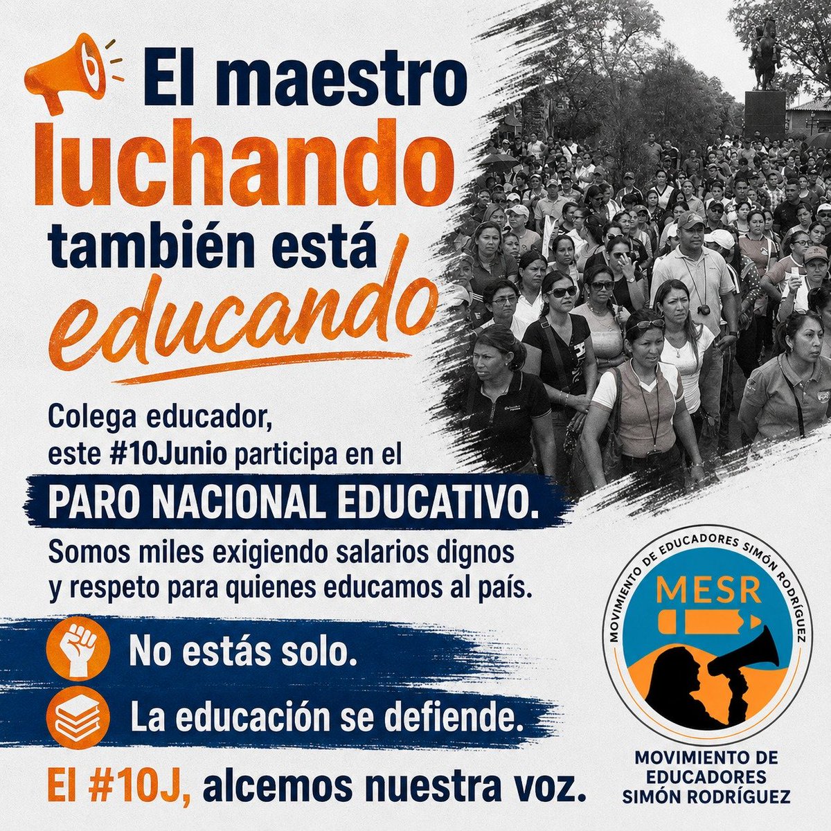 AsambleaCNCTL's tweet photo. Un maestro no debería elegir entre transportarse al trabajo o alimentar a su familia. Salario digno ya. #ParoEducativo10J #UnDiaPorLosDocentes https://t.co/9IBUlAIJk5
