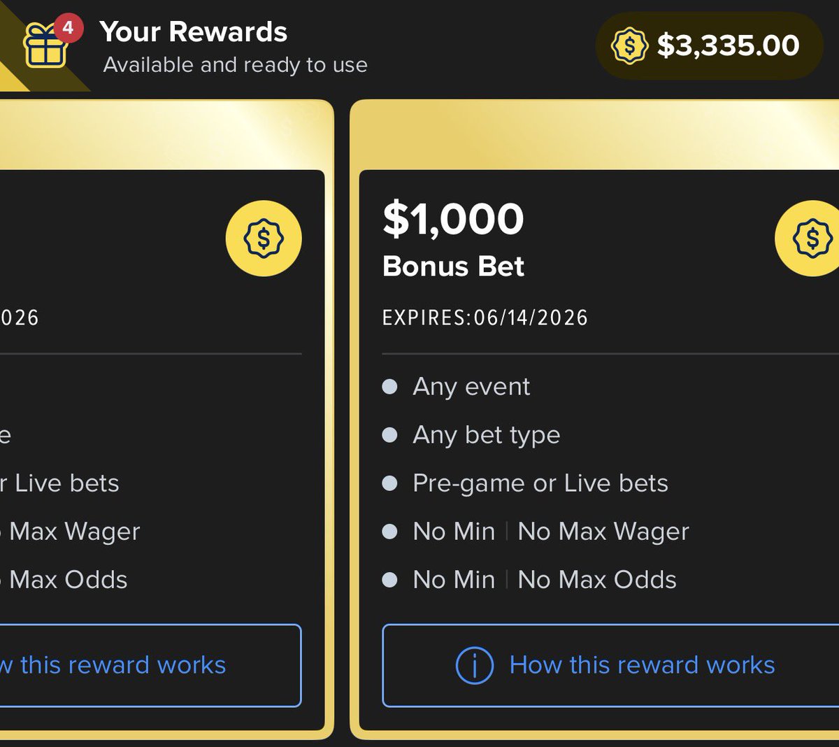 TheSharpBros's tweet photo. I love being Fanduel VIP 🔥

$3,335 in bonus bets, this week about to be WILD 

1% of my total winnings to someone that ❤️ https://t.co/DnwAnczdS1