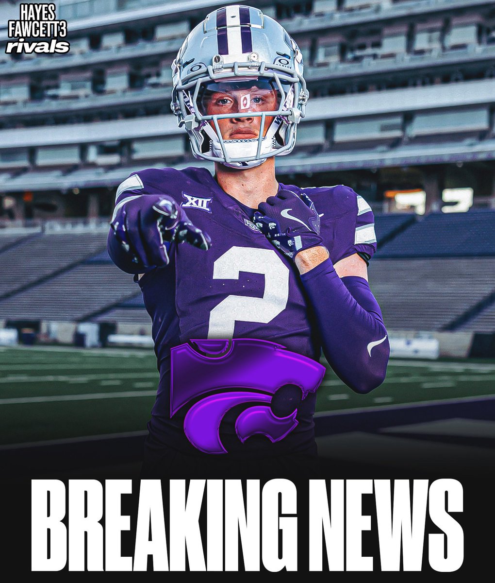 Hayesfawcett3's tweet photo. BREAKING: Four-Star ATH Cooper Ohnmacht has Committed to Kansas State, he tells me for @Rivals

The 6’0 180 ATH chose the Wildcats over Wisconsin and Penn State

He’s ranked as the No. 8 ATH in the 2027 Rivals300

“All glory to God. EMAW!!”

https://t.co/Zyty7yxZtn https://t.co/yQZl7oXoL7