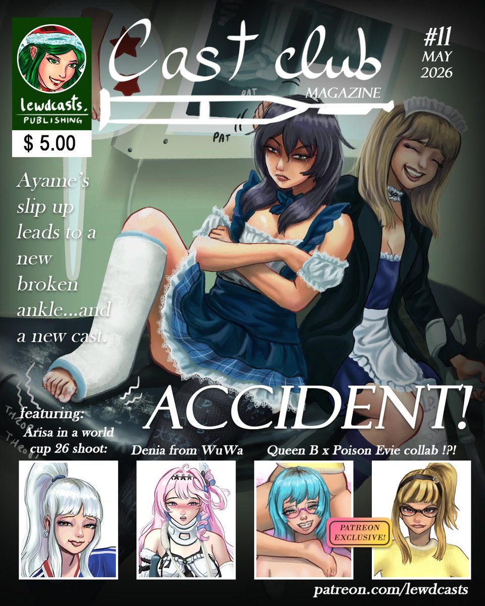 CastsLewd's tweet photo. Ayame screws her leg again...and other great stuff in this month's edition ~~ Link in bio
#castfetish https://t.co/dG5UHyDPDK
